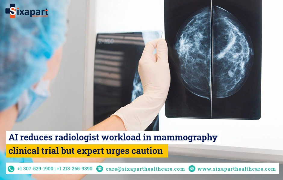 AI reduces radiologist workload in mammography clinical trial but expert urges caution