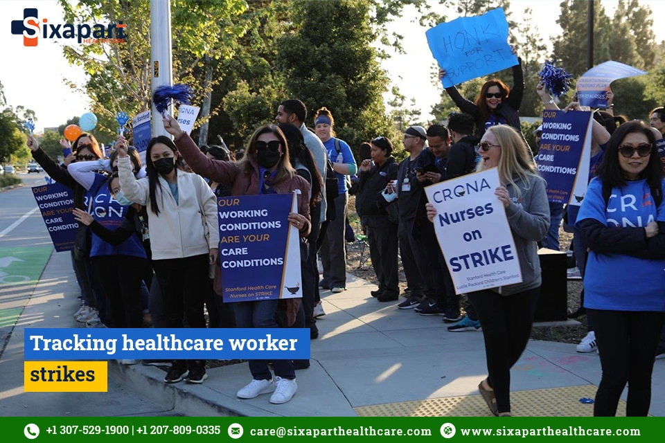 Tracking healthcare worker strikes